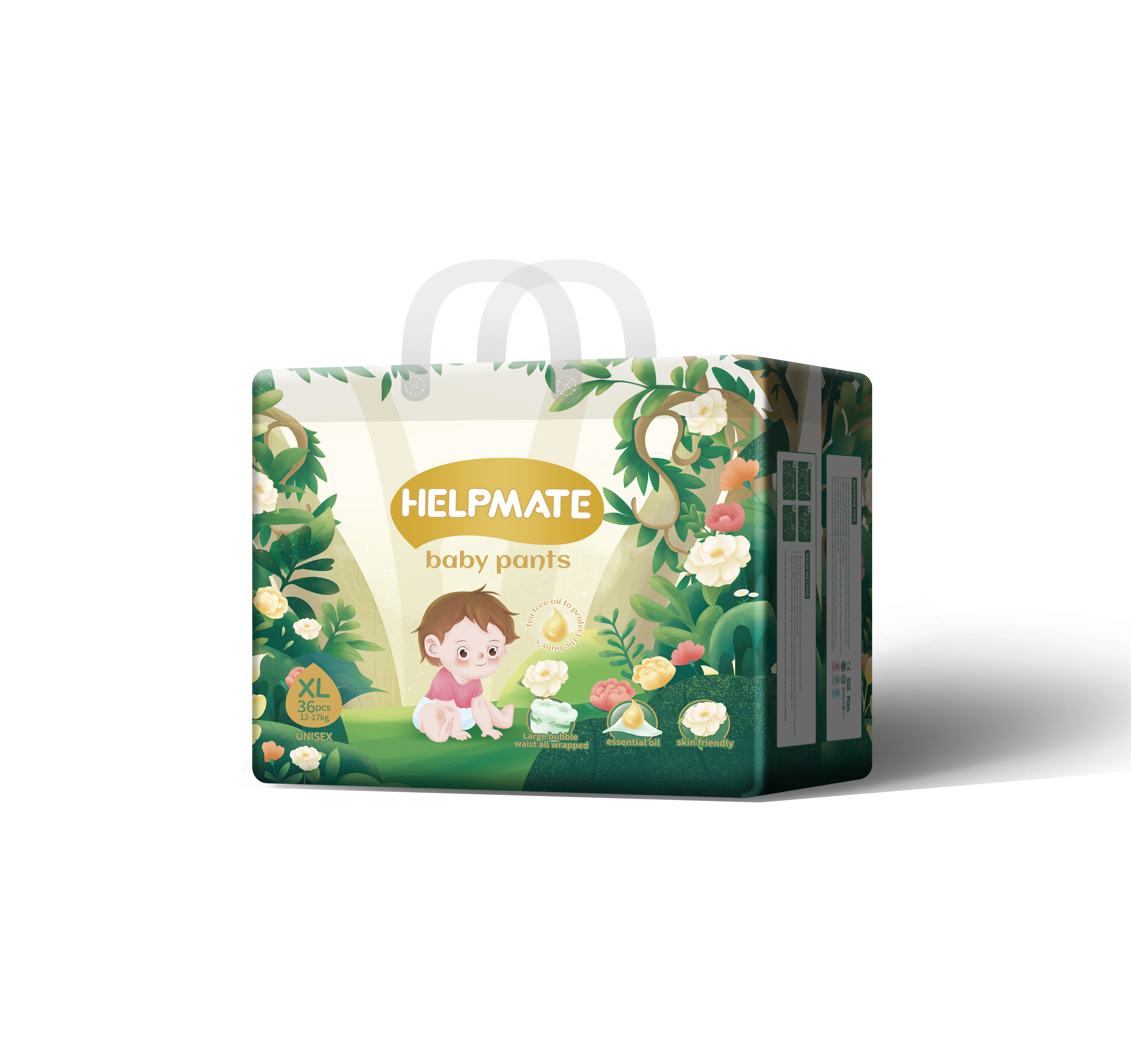 Pañales en forma de T OEM ODM Pañales para bebés de buena calidad personalizados