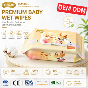 OEM ODM Customable desechable Bebé Toallitas húmedas al por mayor