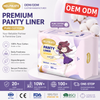 Personalización OEM ODM ALGODY ALIMENTABLE ANIO ANTIVO LADY Mujer Paty Liner 185 mm